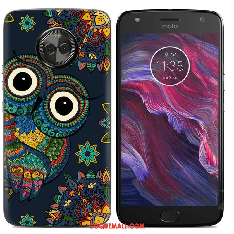 Étui Moto X4 Multicolore Dessin Animé Téléphone Portable, Coque Moto X4 Silicone Peinture