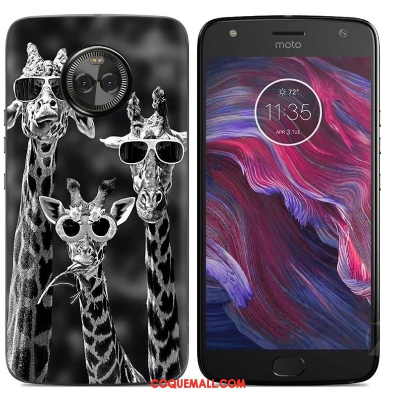 Étui Moto X4 Multicolore Dessin Animé Téléphone Portable, Coque Moto X4 Silicone Peinture