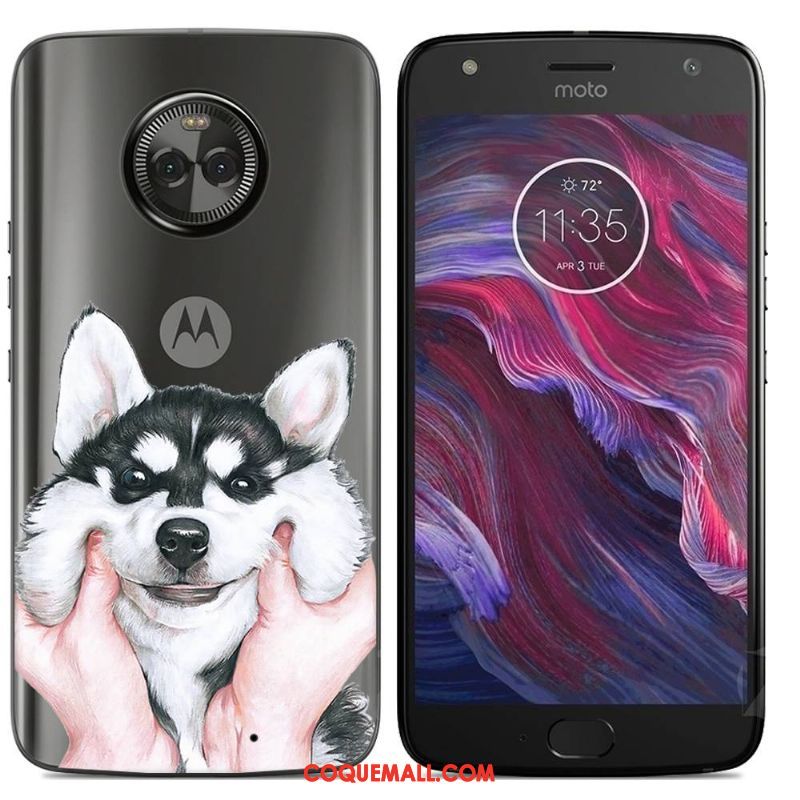 Étui Moto X4 Multicolore Dessin Animé Téléphone Portable, Coque Moto X4 Silicone Peinture