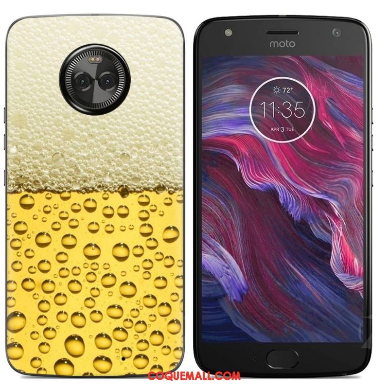 Étui Moto X4 Multicolore Dessin Animé Téléphone Portable, Coque Moto X4 Silicone Peinture