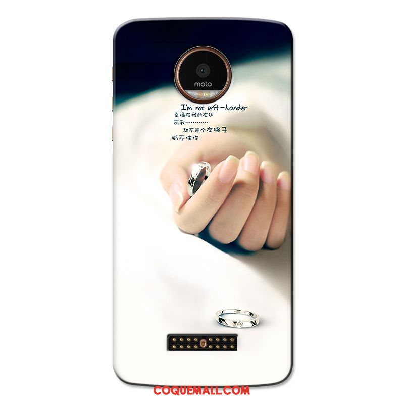Étui Moto X4 Peinture Dessin Animé Fluide Doux, Coque Moto X4 Téléphone Portable Protection