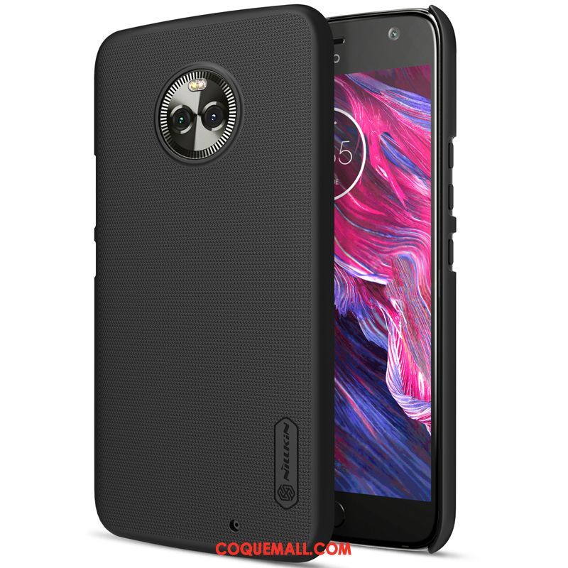 Étui Moto X4 Protection Incassable Rouge, Coque Moto X4 Délavé En Daim Téléphone Portable