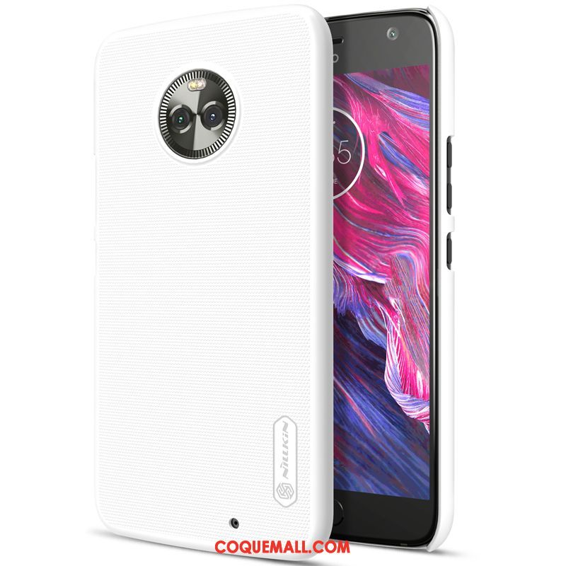 Étui Moto X4 Protection Incassable Rouge, Coque Moto X4 Délavé En Daim Téléphone Portable