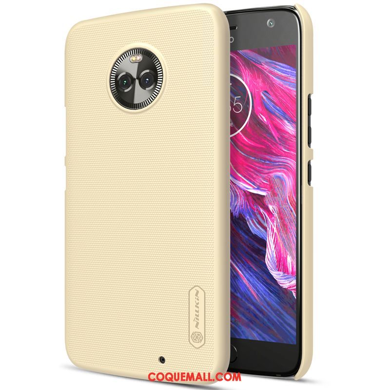 Étui Moto X4 Protection Incassable Rouge, Coque Moto X4 Délavé En Daim Téléphone Portable