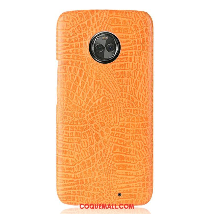 Étui Moto X4 Rouge Téléphone Portable Protection, Coque Moto X4 Crocodile Modèle Couvercle Arrière