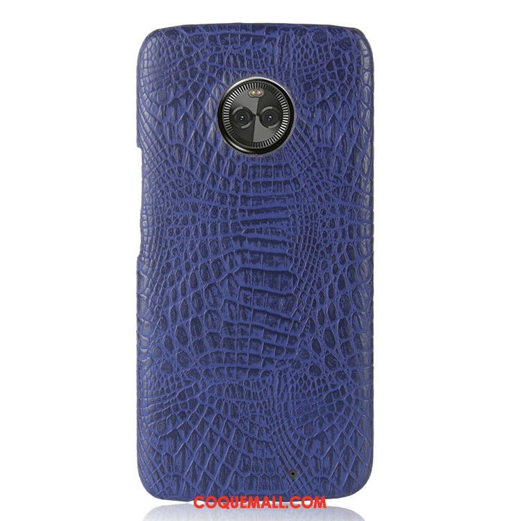 Étui Moto X4 Rouge Téléphone Portable Protection, Coque Moto X4 Crocodile Modèle Couvercle Arrière