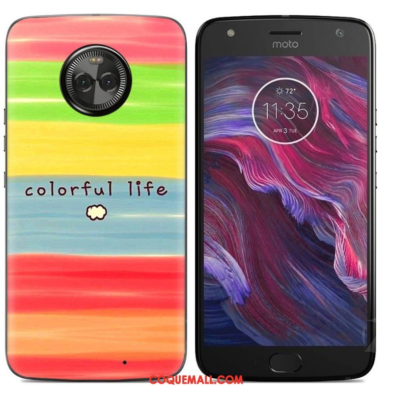 Étui Moto X4 Téléphone Portable Coque En Silicone Fluide Doux, Coque Moto X4 Peinture Créatif