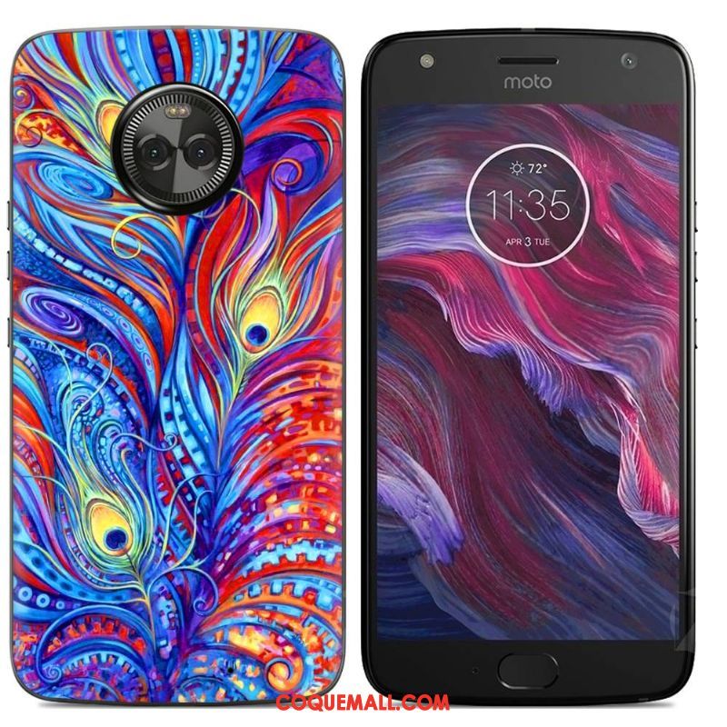 Étui Moto X4 Téléphone Portable Coque En Silicone Fluide Doux, Coque Moto X4 Peinture Créatif