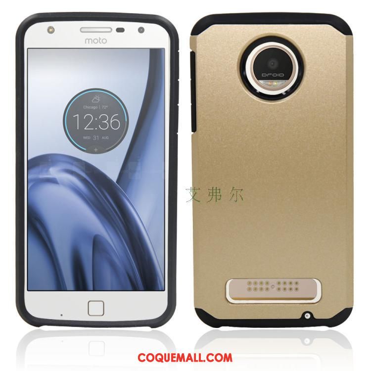 Étui Moto Z2 Play Bleu Vert Argent, Coque Moto Z2 Play Incassable Téléphone Portable