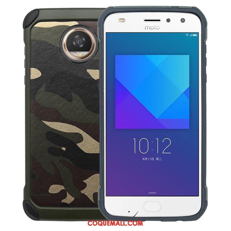 Étui Moto Z2 Play Camouflage Protection Vert, Coque Moto Z2 Play Tout Compris Téléphone Portable