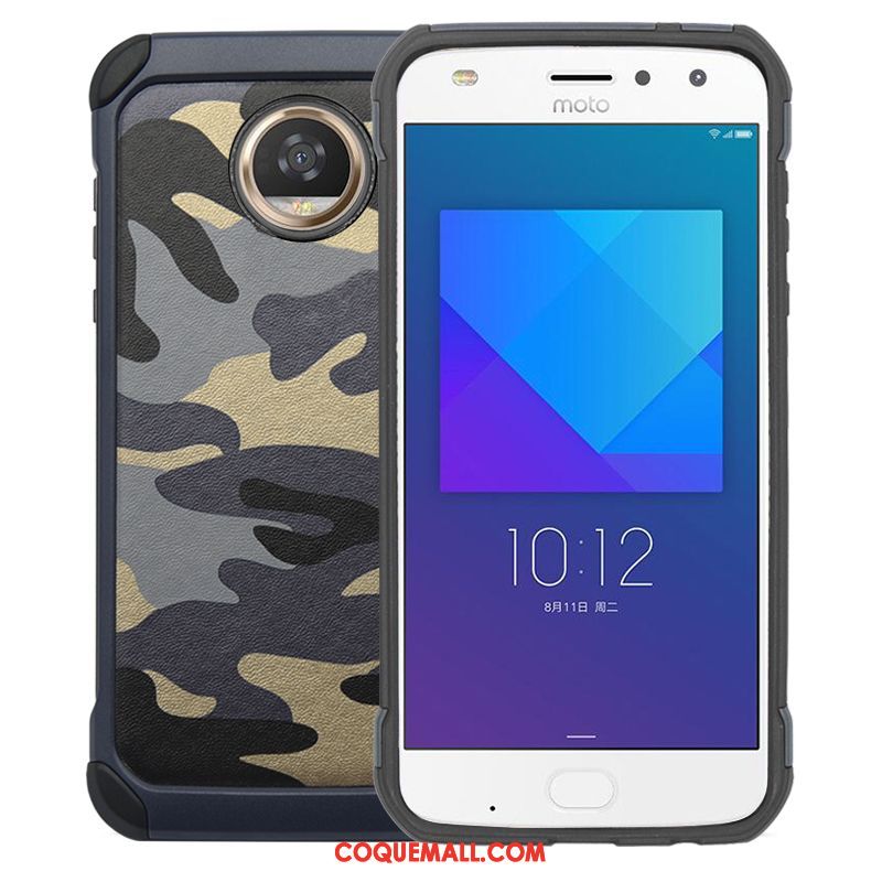 Étui Moto Z2 Play Camouflage Protection Vert, Coque Moto Z2 Play Tout Compris Téléphone Portable