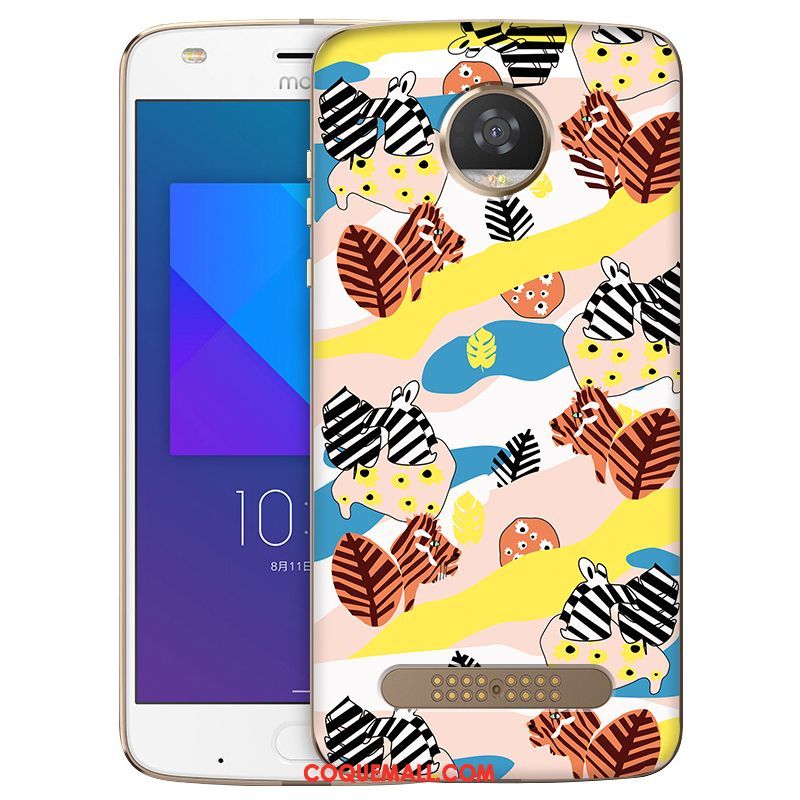 Étui Moto Z2 Play Dessin Animé Téléphone Portable Incassable, Coque Moto Z2 Play Protection Fluide Doux