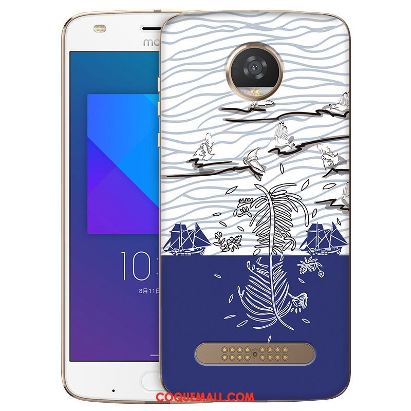 Étui Moto Z2 Play Dessin Animé Téléphone Portable Incassable, Coque Moto Z2 Play Protection Fluide Doux