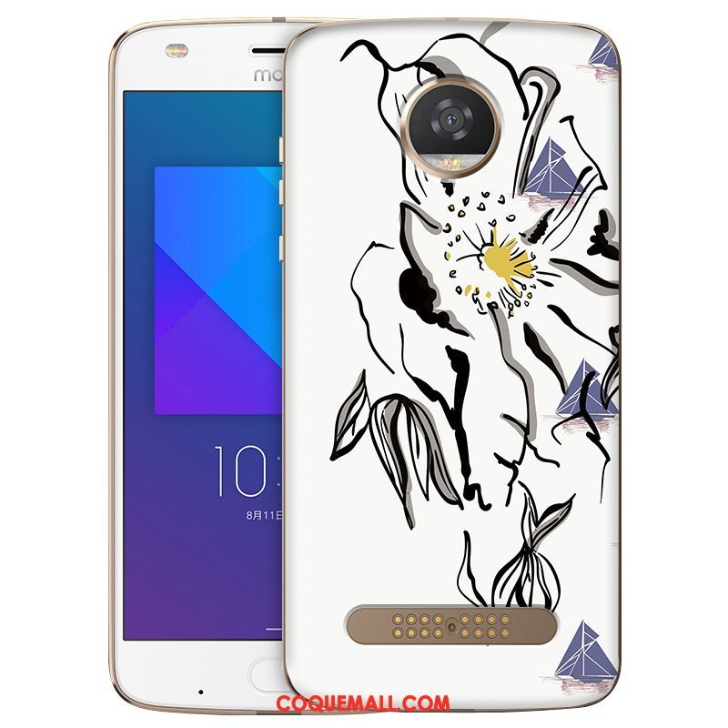 Étui Moto Z2 Play Dessin Animé Téléphone Portable Incassable, Coque Moto Z2 Play Protection Fluide Doux