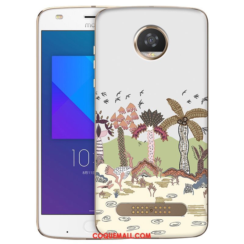 Étui Moto Z2 Play Dessin Animé Téléphone Portable Incassable, Coque Moto Z2 Play Protection Fluide Doux