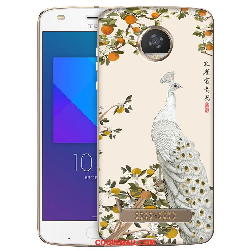 Étui Moto Z2 Play Dessin Animé Téléphone Portable Incassable, Coque Moto Z2 Play Protection Fluide Doux