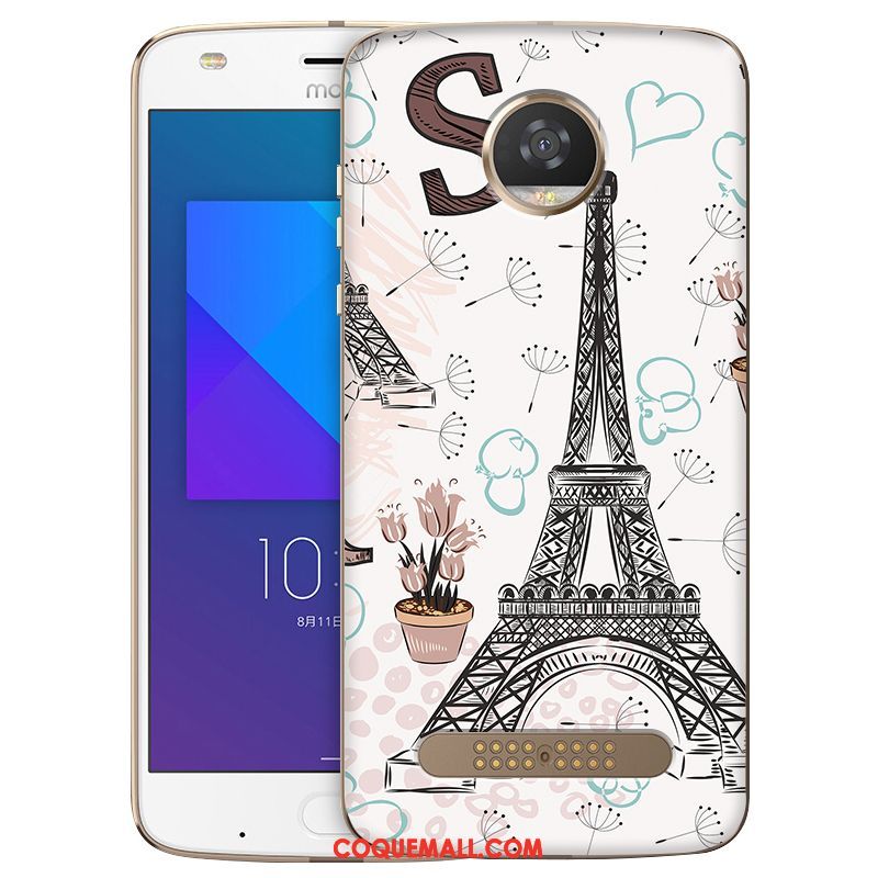 Étui Moto Z2 Play Dessin Animé Téléphone Portable Incassable, Coque Moto Z2 Play Protection Fluide Doux