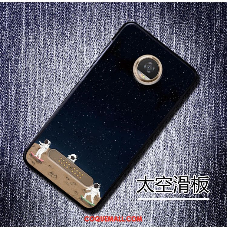 Étui Moto Z2 Play Fluide Doux Protection Téléphone Portable, Coque Moto Z2 Play Noir