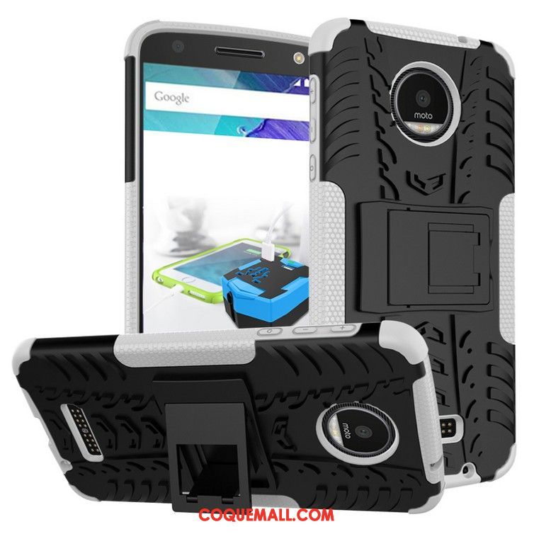 Étui Moto Z2 Play Protection Téléphone Portable Épaissir, Coque Moto Z2 Play Bleu