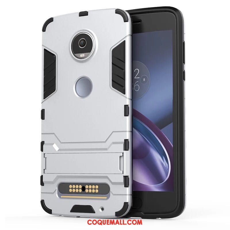 Étui Moto Z2 Play Rouge Téléphone Portable Incassable, Coque Moto Z2 Play Silicone Tout Compris