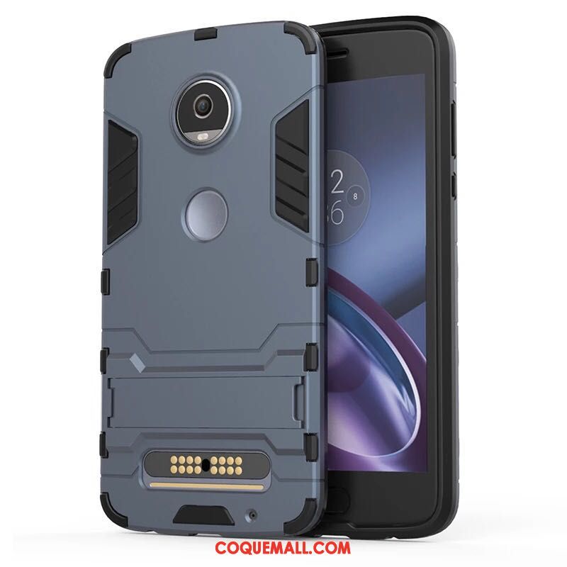 Étui Moto Z2 Play Rouge Téléphone Portable Incassable, Coque Moto Z2 Play Silicone Tout Compris