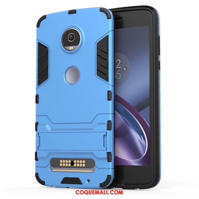 Étui Moto Z2 Play Rouge Téléphone Portable Incassable, Coque Moto Z2 Play Silicone Tout Compris