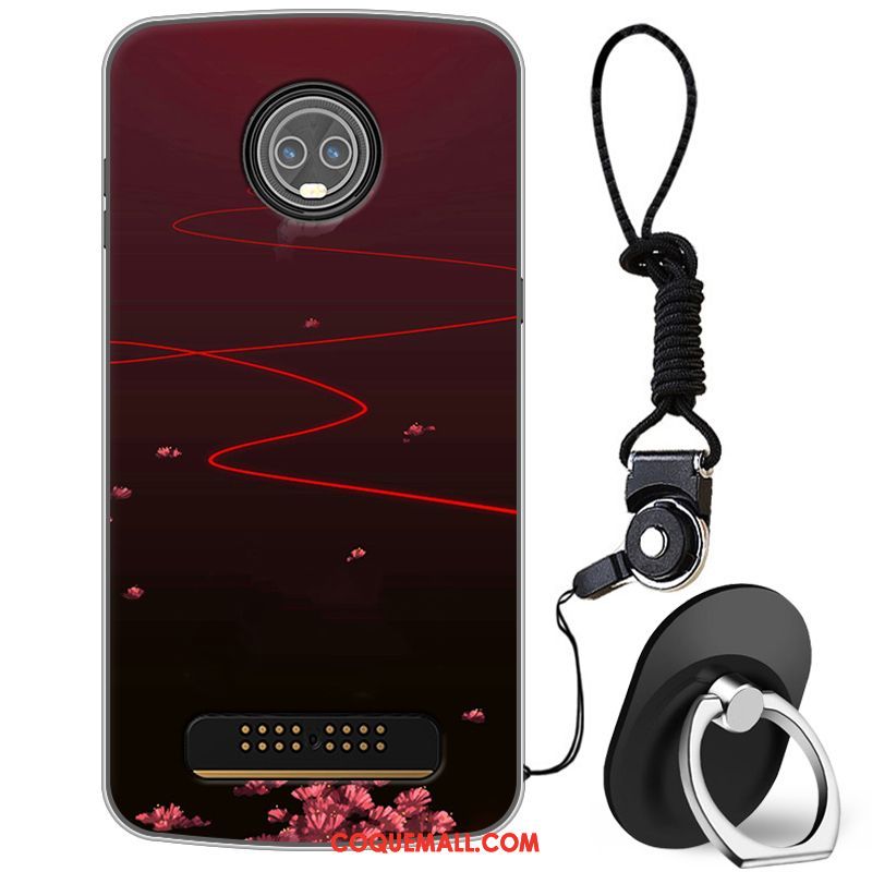 Étui Moto Z3 Play Bleu Incassable Protection, Coque Moto Z3 Play Téléphone Portable Tout Compris