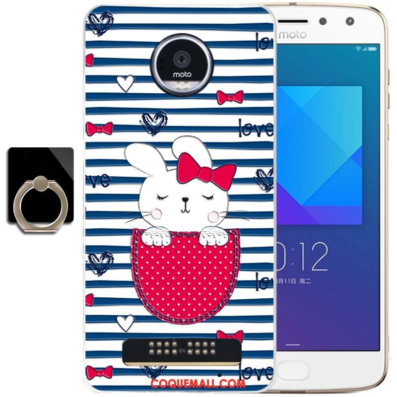 Étui Moto Z3 Play Bleu Incassable Tout Compris, Coque Moto Z3 Play Protection Téléphone Portable