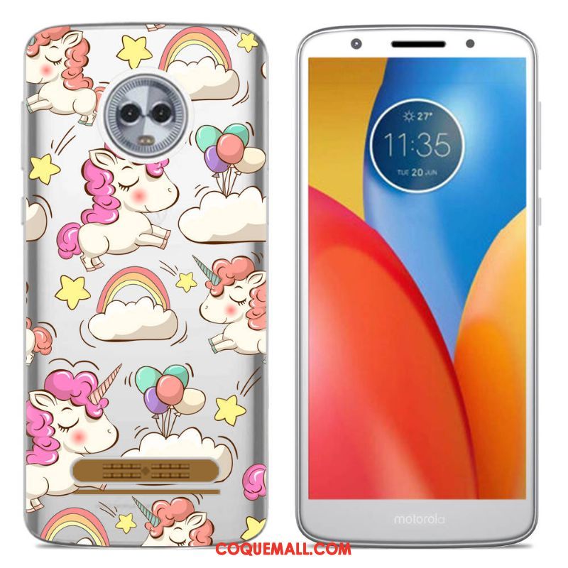 Étui Moto Z3 Play Protection Téléphone Portable Créatif, Coque Moto Z3 Play Coque En Silicone Multicolore Beige