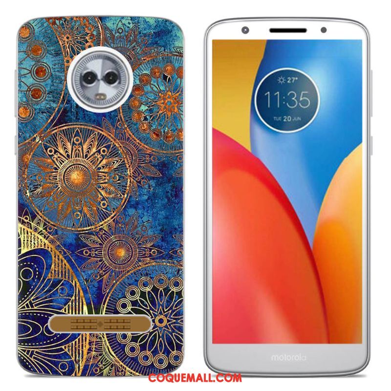 Étui Moto Z3 Play Protection Téléphone Portable Créatif, Coque Moto Z3 Play Coque En Silicone Multicolore Beige