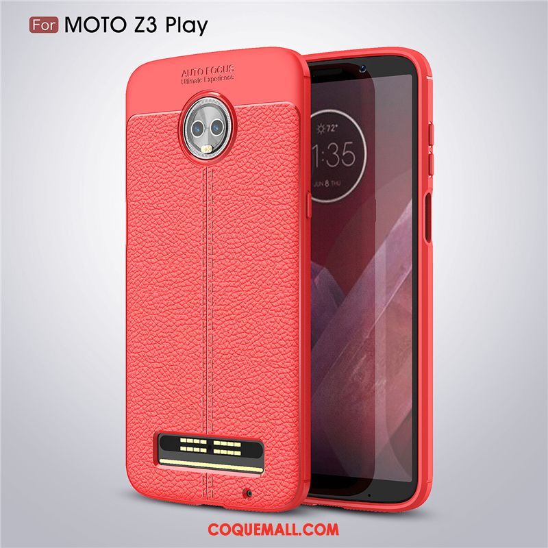 Étui Moto Z3 Play Tout Compris Bleu Protection, Coque Moto Z3 Play Étoile Silicone