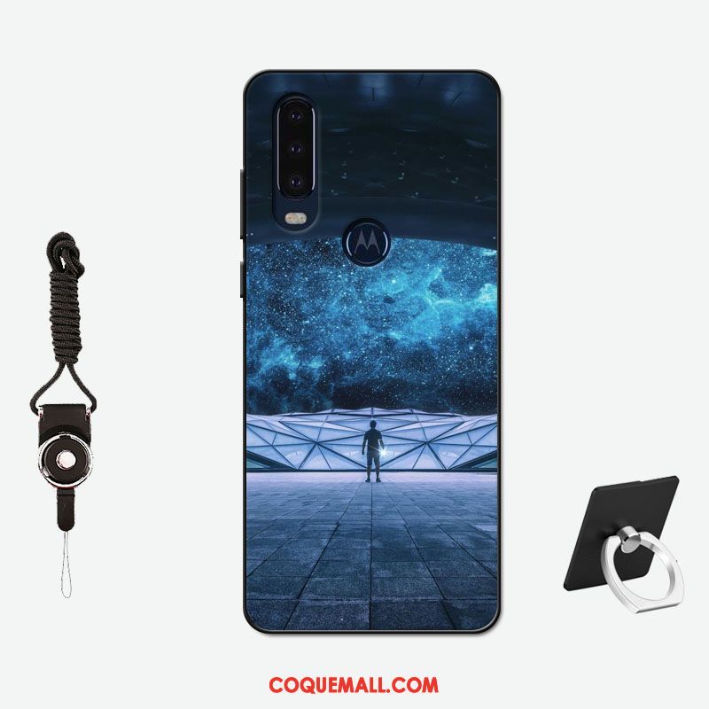 Étui Motorola One Action Délavé En Daim Amoureux Simple, Coque Motorola One Action Incassable Silicone