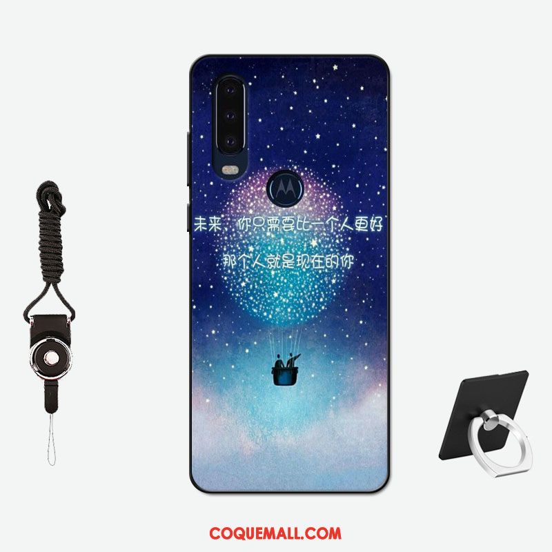 Étui Motorola One Action Délavé En Daim Amoureux Simple, Coque Motorola One Action Incassable Silicone