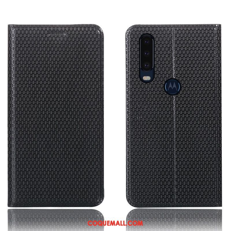 Étui Motorola One Action Incassable Modèle Fleurie Téléphone Portable, Coque Motorola One Action Protection Cuir Véritable