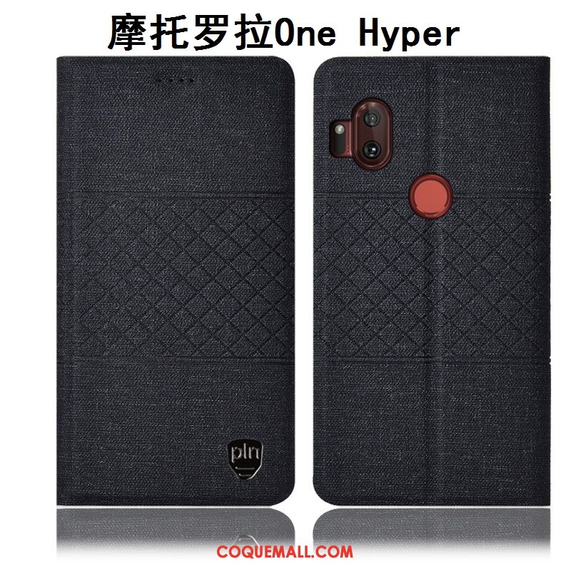 Étui Motorola One Hyper Incassable En Cuir Téléphone Portable, Coque Motorola One Hyper Gris Protection