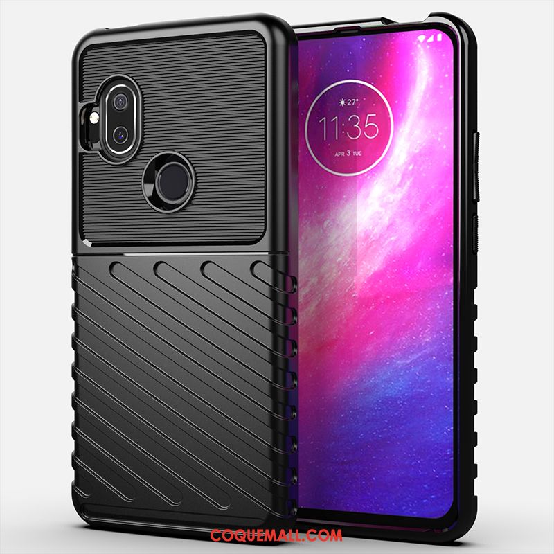 Étui Motorola One Hyper Simple Armure Bordure, Coque Motorola One Hyper Incassable Fluide Doux