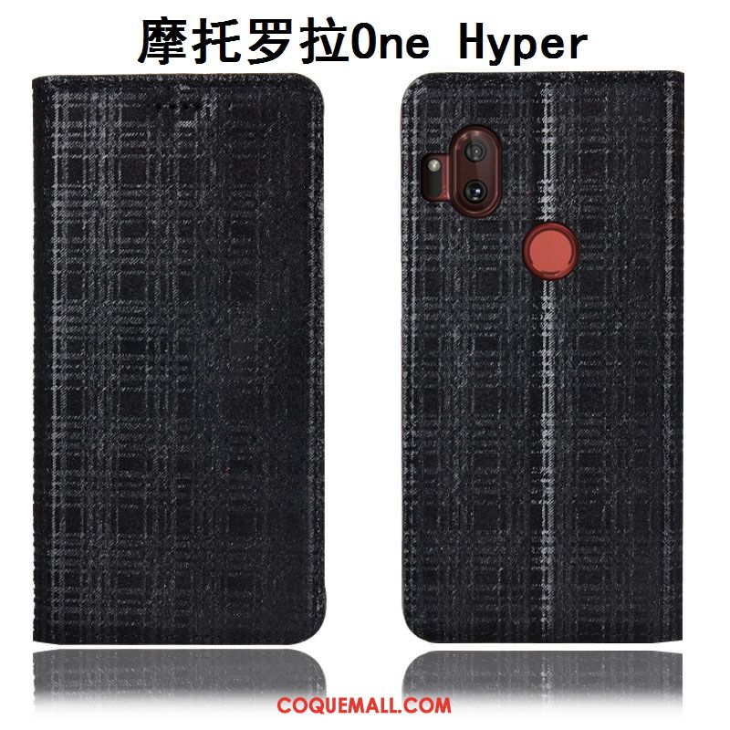 Étui Motorola One Hyper Velours Noir Protection, Coque Motorola One Hyper Téléphone Portable Incassable