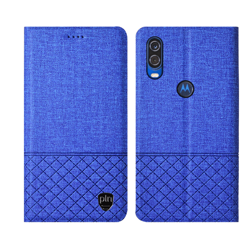 Étui Motorola One Vision Protection Lin Tout Compris, Coque Motorola One Vision Rose Téléphone Portable