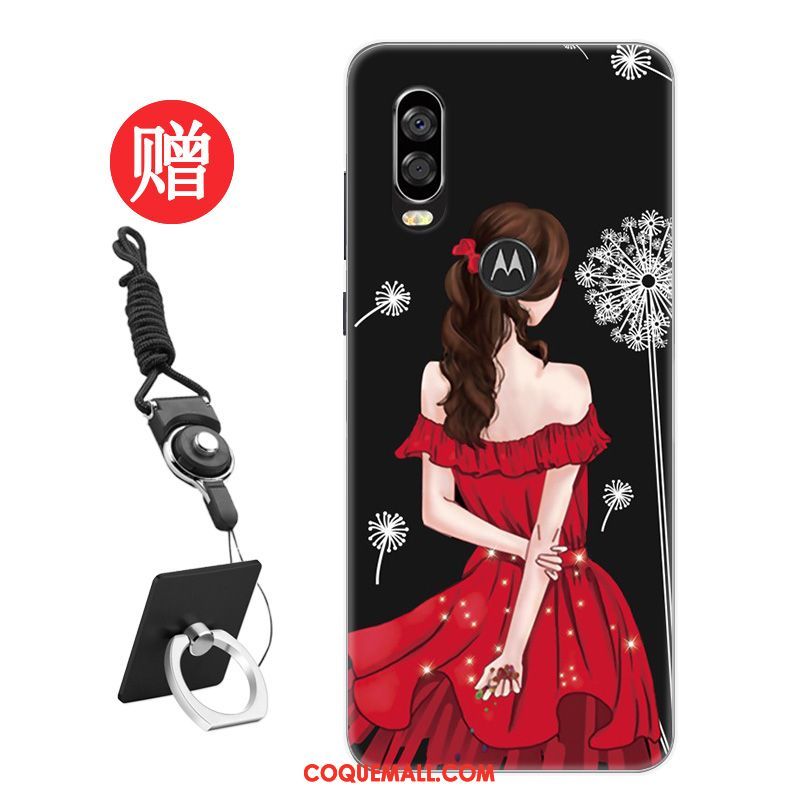 Étui Motorola One Vision Tempérer Noir Frais, Coque Motorola One Vision Modèle Personnalité