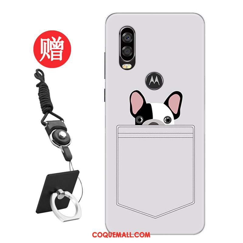 Étui Motorola One Vision Tempérer Noir Frais, Coque Motorola One Vision Modèle Personnalité