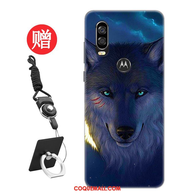 Étui Motorola One Vision Tempérer Noir Frais, Coque Motorola One Vision Modèle Personnalité