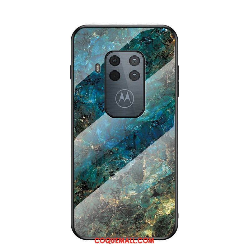 Étui Motorola One Zoom Incassable Tendance Bleu, Coque Motorola One Zoom Téléphone Portable Grand