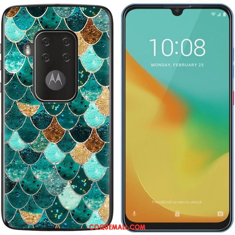 Étui Motorola One Zoom Peinture Nouveau Téléphone Portable, Coque Motorola One Zoom Chaud Fluide Doux