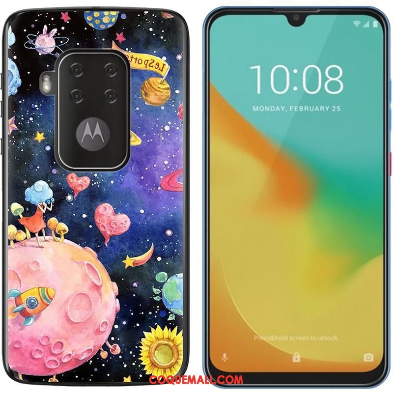 Étui Motorola One Zoom Peinture Nouveau Téléphone Portable, Coque Motorola One Zoom Chaud Fluide Doux