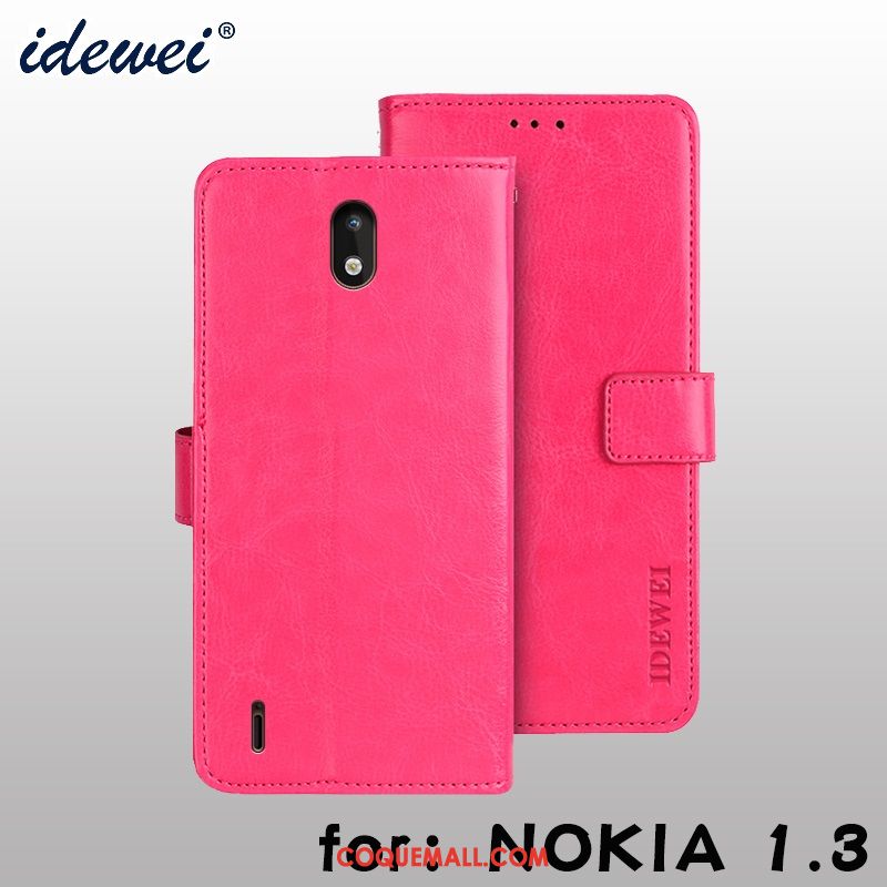 Étui Nokia 1.3 Portefeuille Support Téléphone Portable, Coque Nokia 1.3 En Cuir Protection Braun
