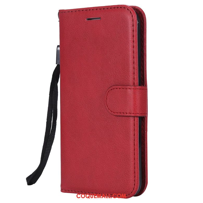 Étui Nokia 1.3 Téléphone Portable Rouge Clamshell, Coque Nokia 1.3 Incassable En Cuir