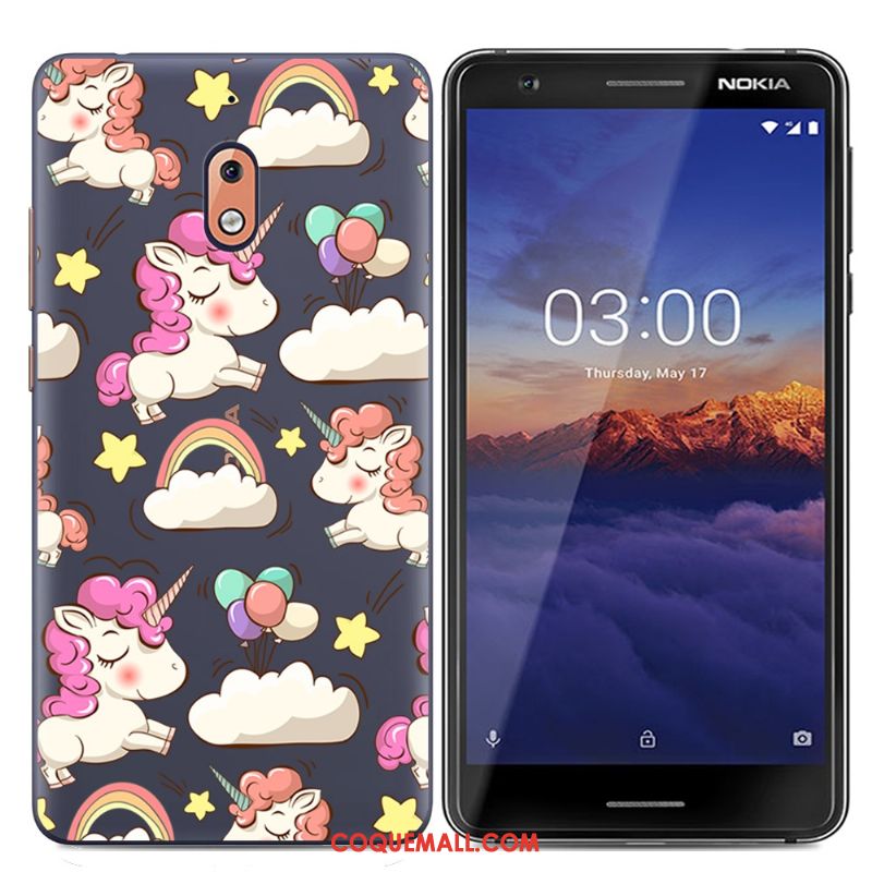 Étui Nokia 2.1 Dessin Animé Simple Protection, Coque Nokia 2.1 Tendance Créatif