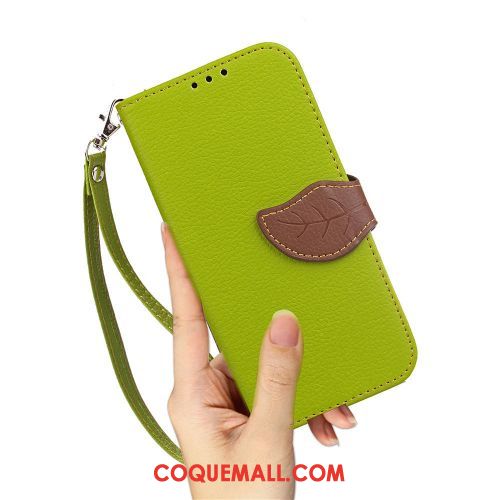 Étui Nokia 2.1 Feuille Téléphone Portable Support, Coque Nokia 2.1 Vert Protection