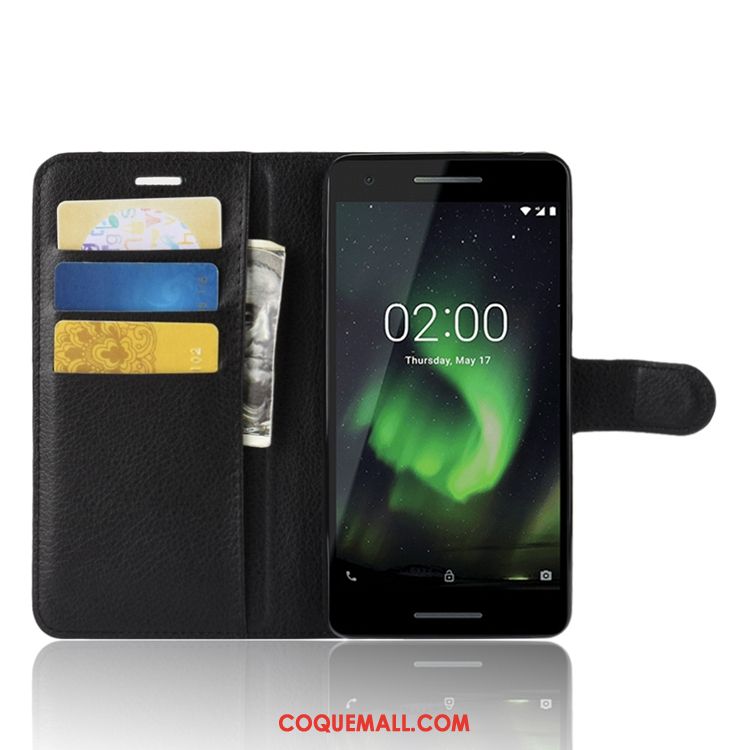 Étui Nokia 2.1 Modèle Fleurie Carte Tout Compris, Coque Nokia 2.1 Téléphone Portable Litchi