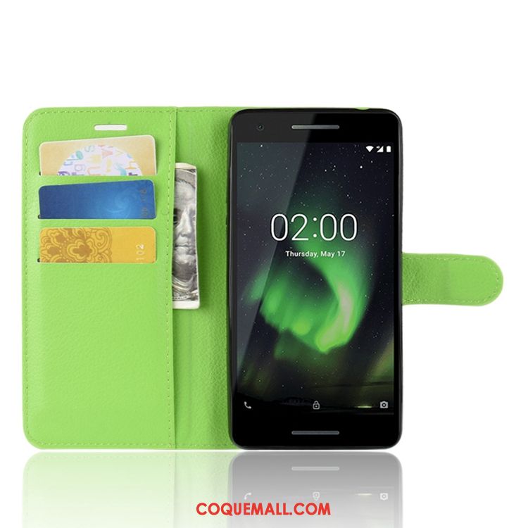 Étui Nokia 2.1 Modèle Fleurie Carte Tout Compris, Coque Nokia 2.1 Téléphone Portable Litchi